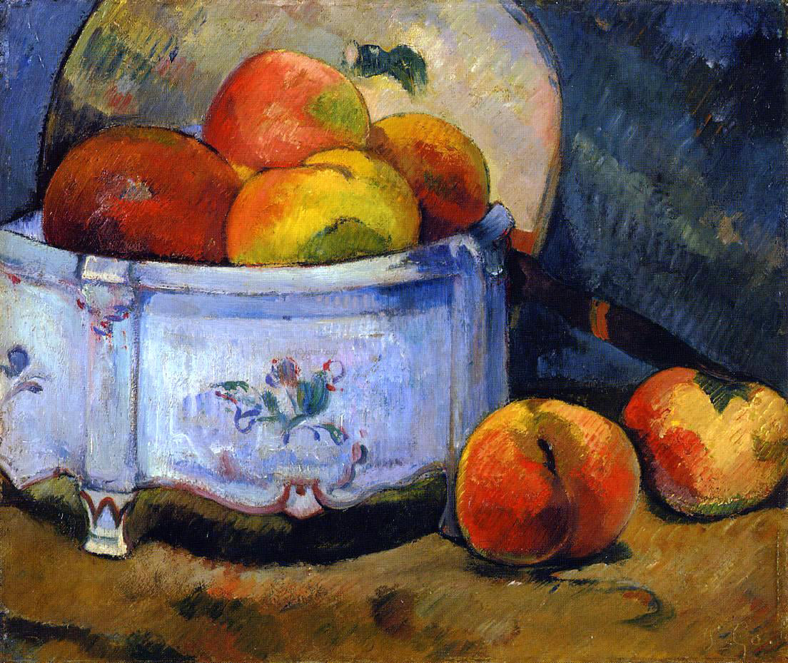 Paul Gauguin Still Life with Peaches - Canvas Print