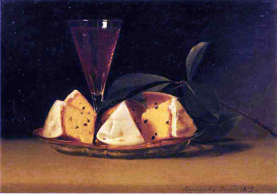 Raphaelle Peale Still Life with Raisin Cake - Canvas Print