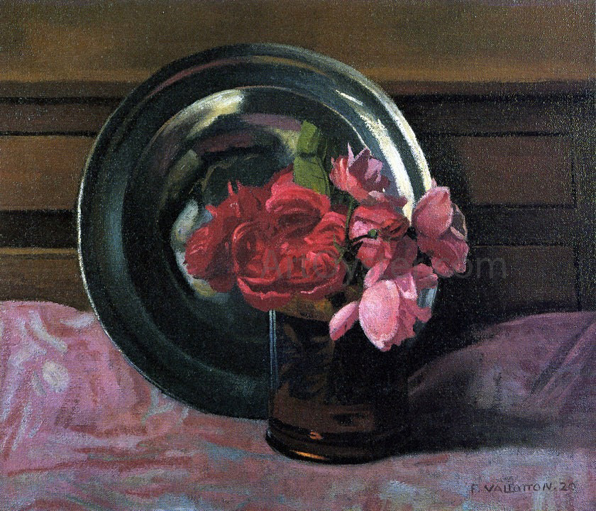 Felix Vallotton Still Life with Roses - Canvas Print