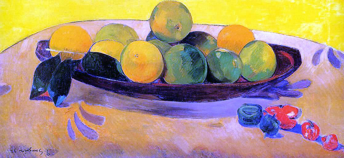 Paul Gauguin Still Life with Tahitian Oranges - Canvas Print