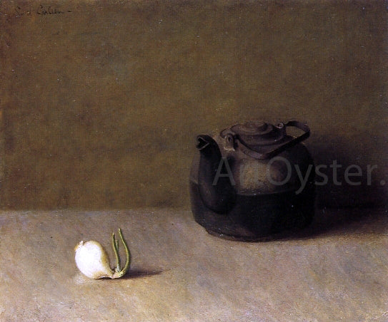 Emil Carlsen Still Life with Teapot and Onion - Canvas Print