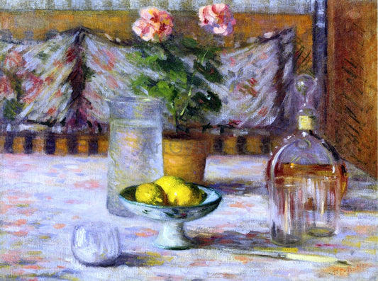 Theodore Earl Butler Still Life with Three Lemons - Canvas Print