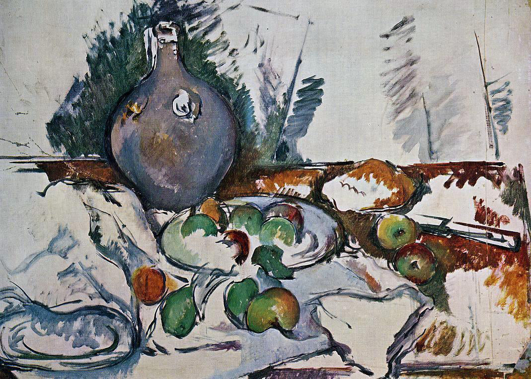 Paul Cezanne Still Life with Water Jug - Canvas Print
