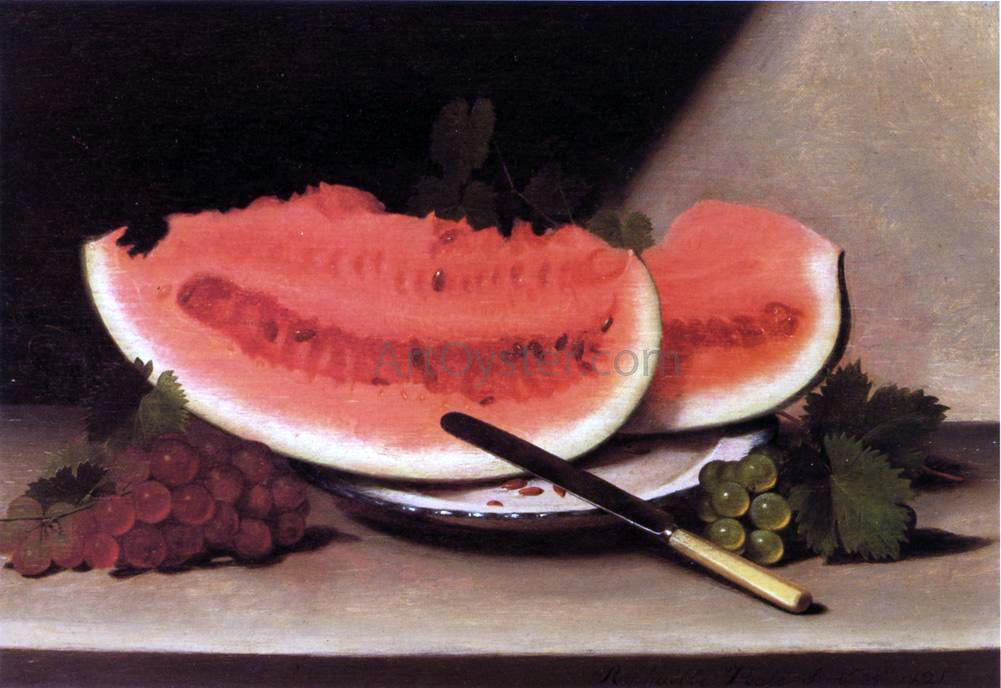 Raphaelle Peale Still Life with Watermelon - Canvas Print