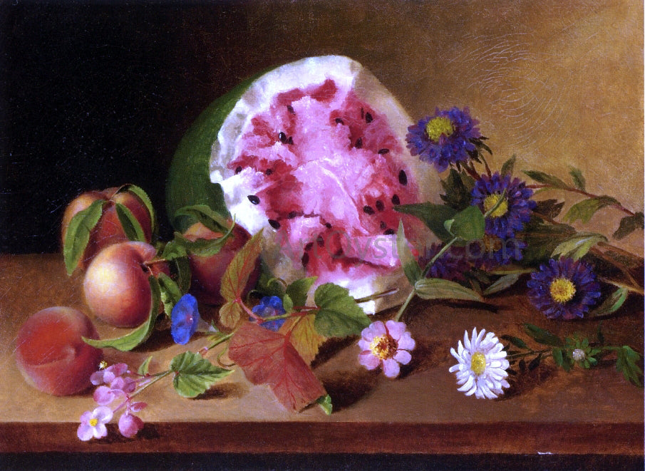 James Peale Still Life with Watermelon - Canvas Print