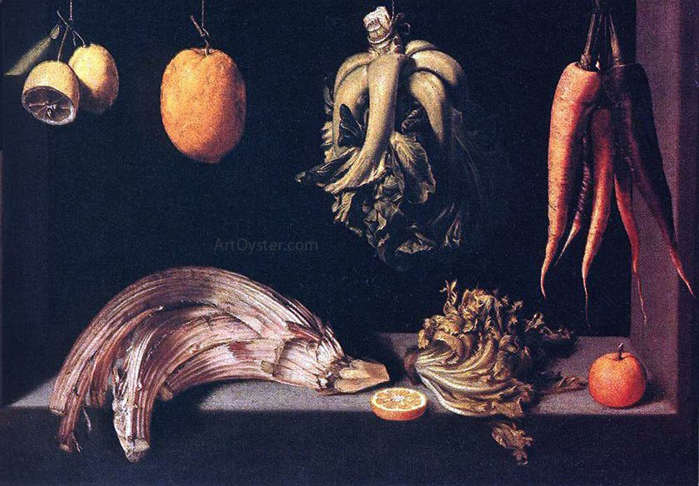 Juan Sanchez Cotan Still-Life - Canvas Print