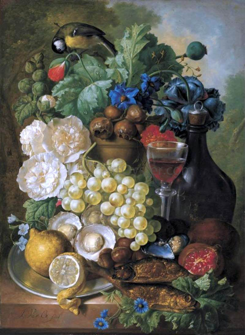 Jan Van Os Still-Life - Canvas Print