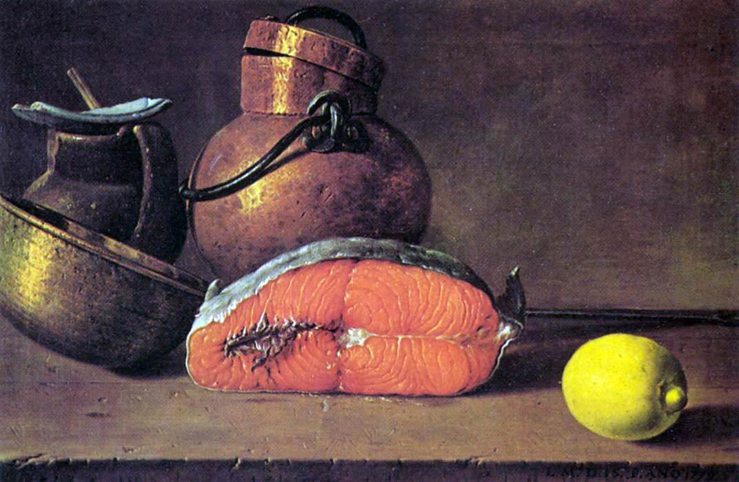 Luis Melendez Still-Life - Canvas Print