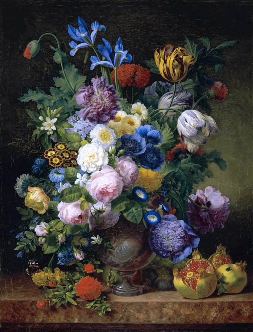 Jean-Joseph-Xavier Bidauld Still-Life - Canvas Print