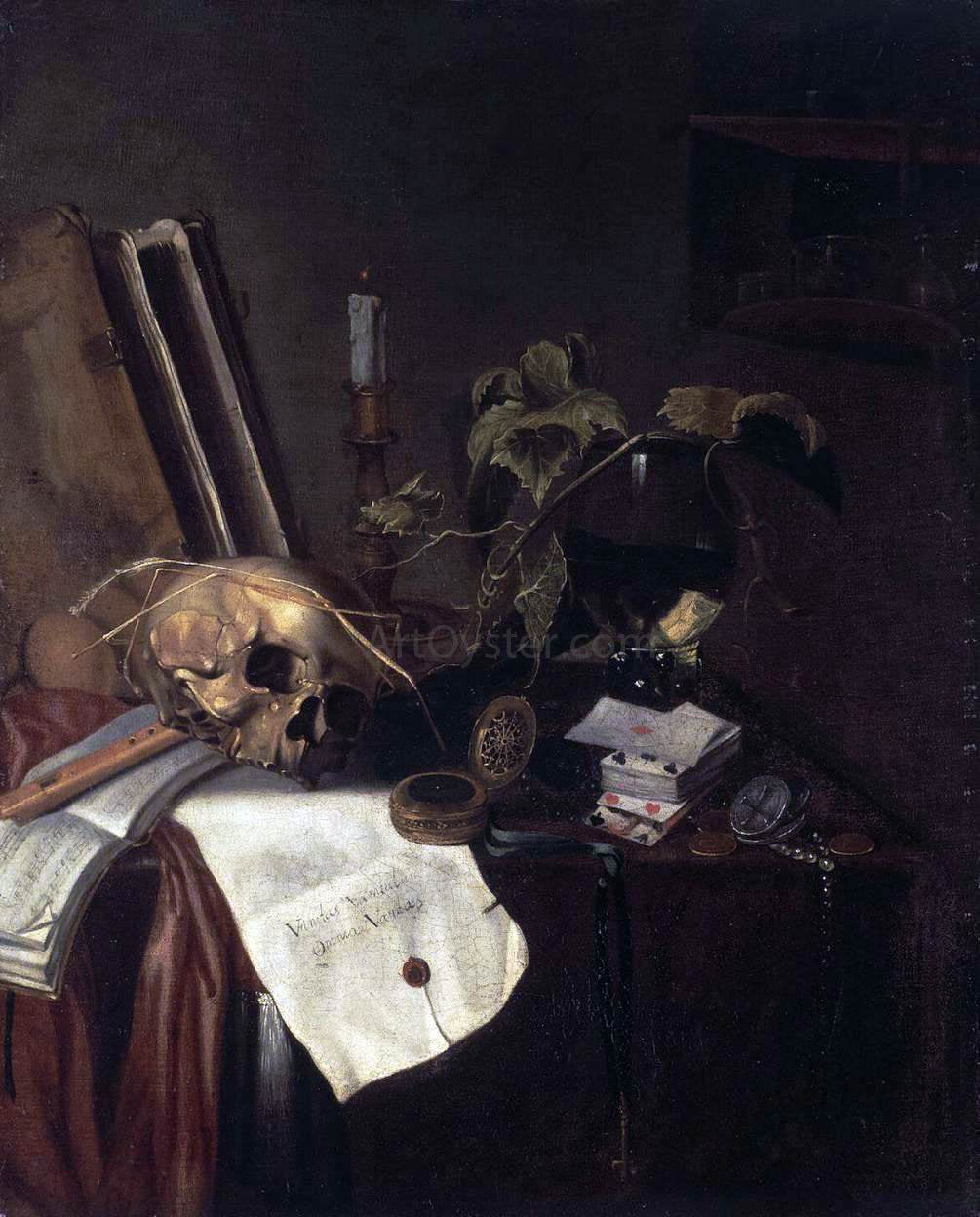 Pieter Steenwijck Still-Life - Canvas Print