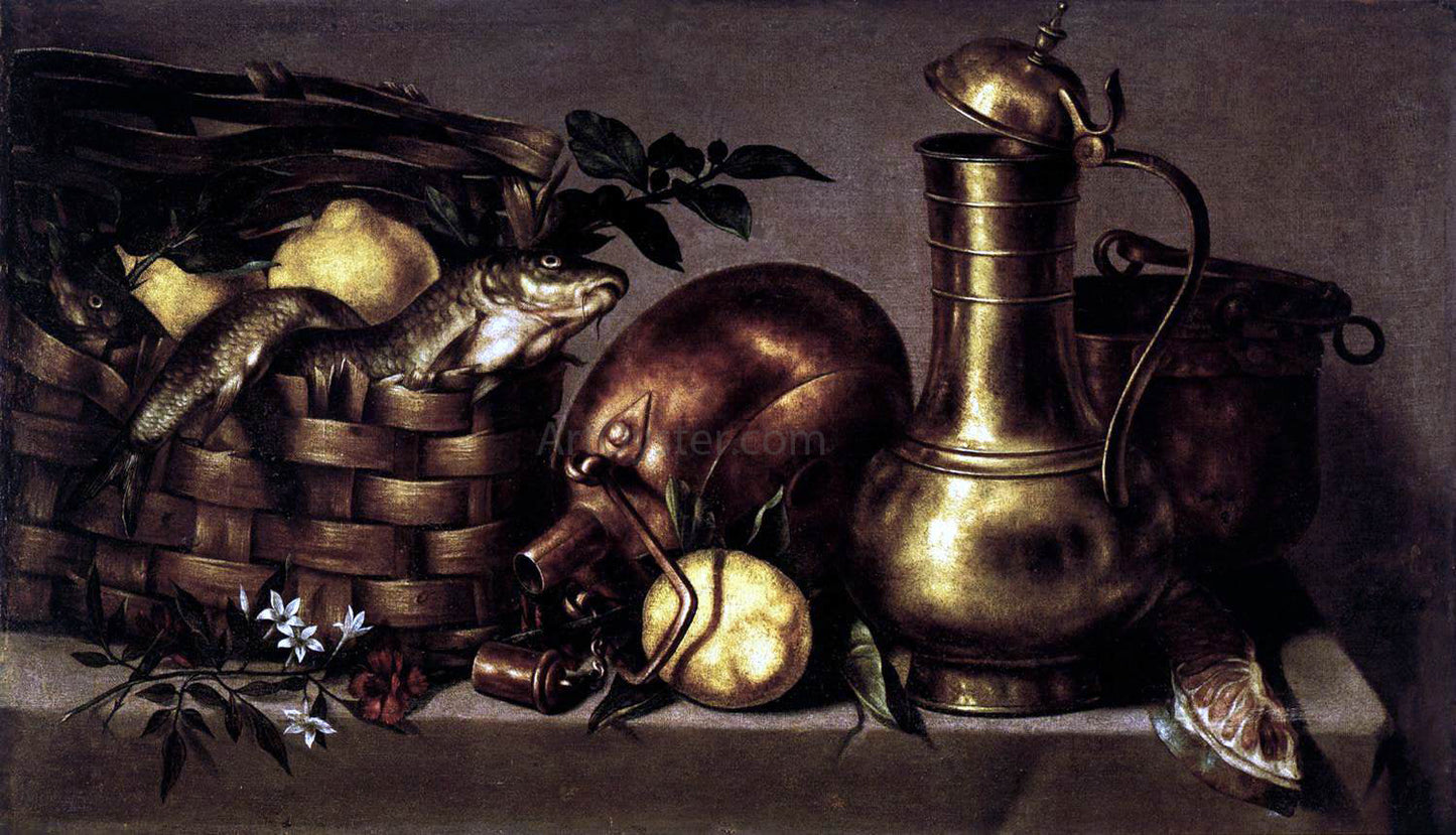 Antonio Ponce Still-Life in the Kitchen - Canvas Print