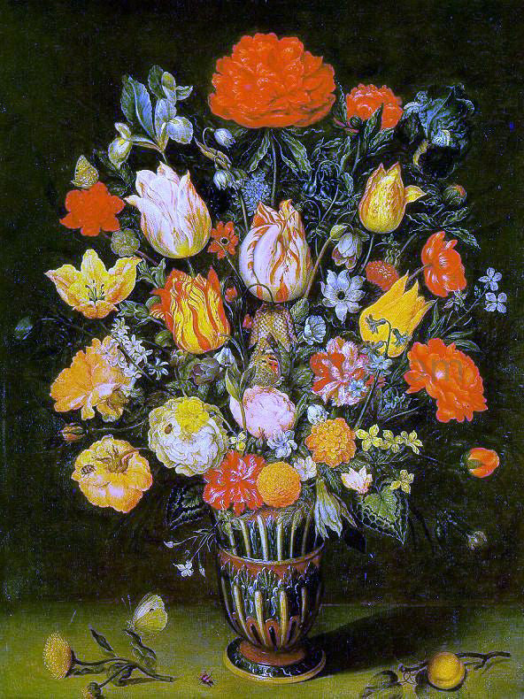 The Elder Ambrosius Bosschaert Still-Life of Flowers - Canvas Print