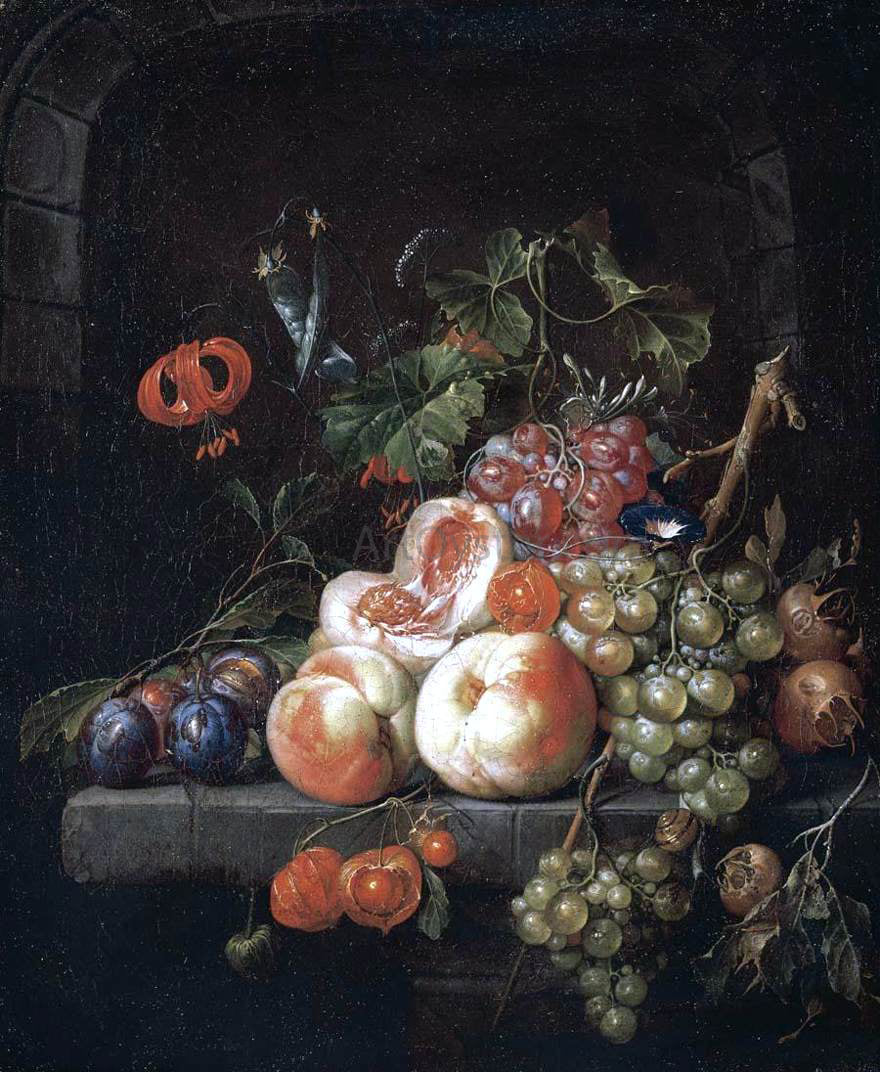 Cornelis De Heem Still-Life of Fruit - Canvas Print