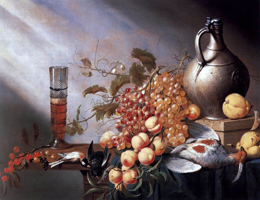 Harmen Steenwijck Still-Life of Fruit and Dead Fowl - Canvas Print