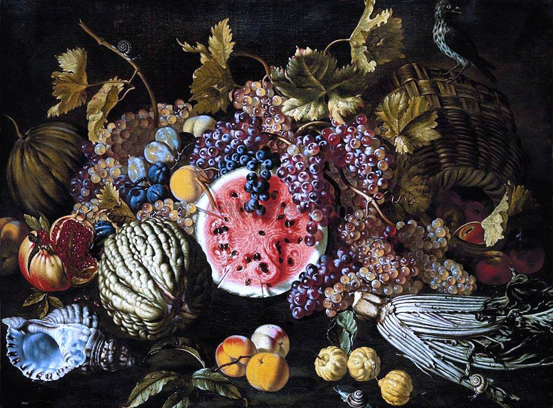 Giovanni Battista Ruoppolo Still-Life of Fruit - Canvas Print