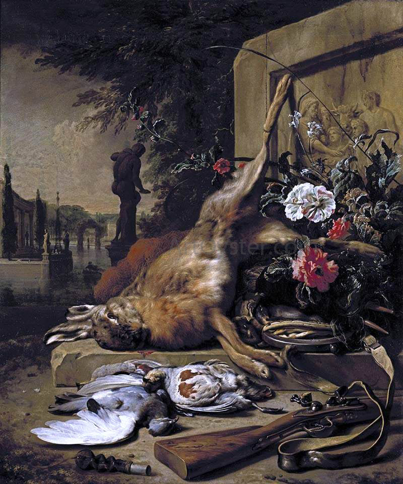 Jan Weenix Still-Life of Game - Canvas Print