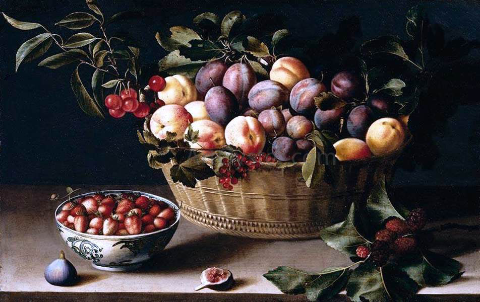 Louise Moillon Still-Life with a Basket of Fruit - Canvas Print