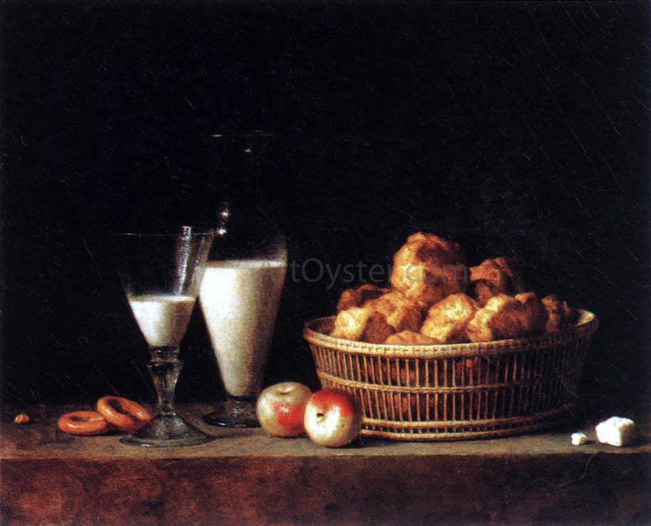 Henri-Horace Roland De La Porte Still-Life with a Carafe of Barley Wine - Canvas Print