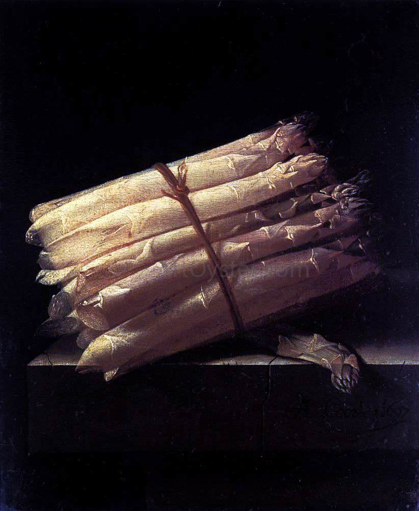 Adriaen Coorte Still-Life with Asparagus - Canvas Print