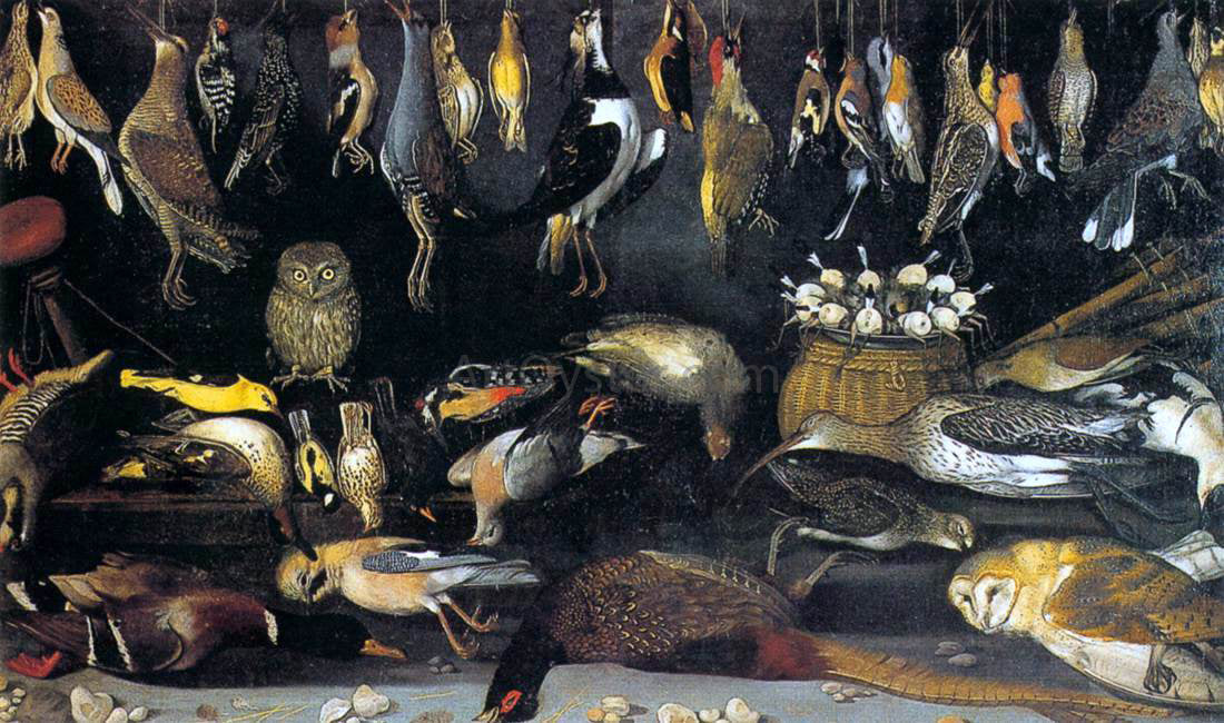 Master of Hartford Still-life Still-Life with Birds - Canvas Print