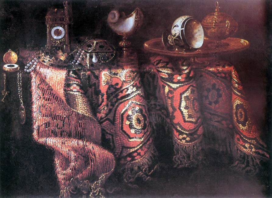 Jacques Hupin Still-Life with Carpet - Canvas Print