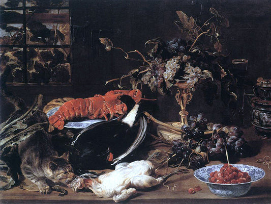 Frans Snyders Still-life with Crab and Fruit - Canvas Print