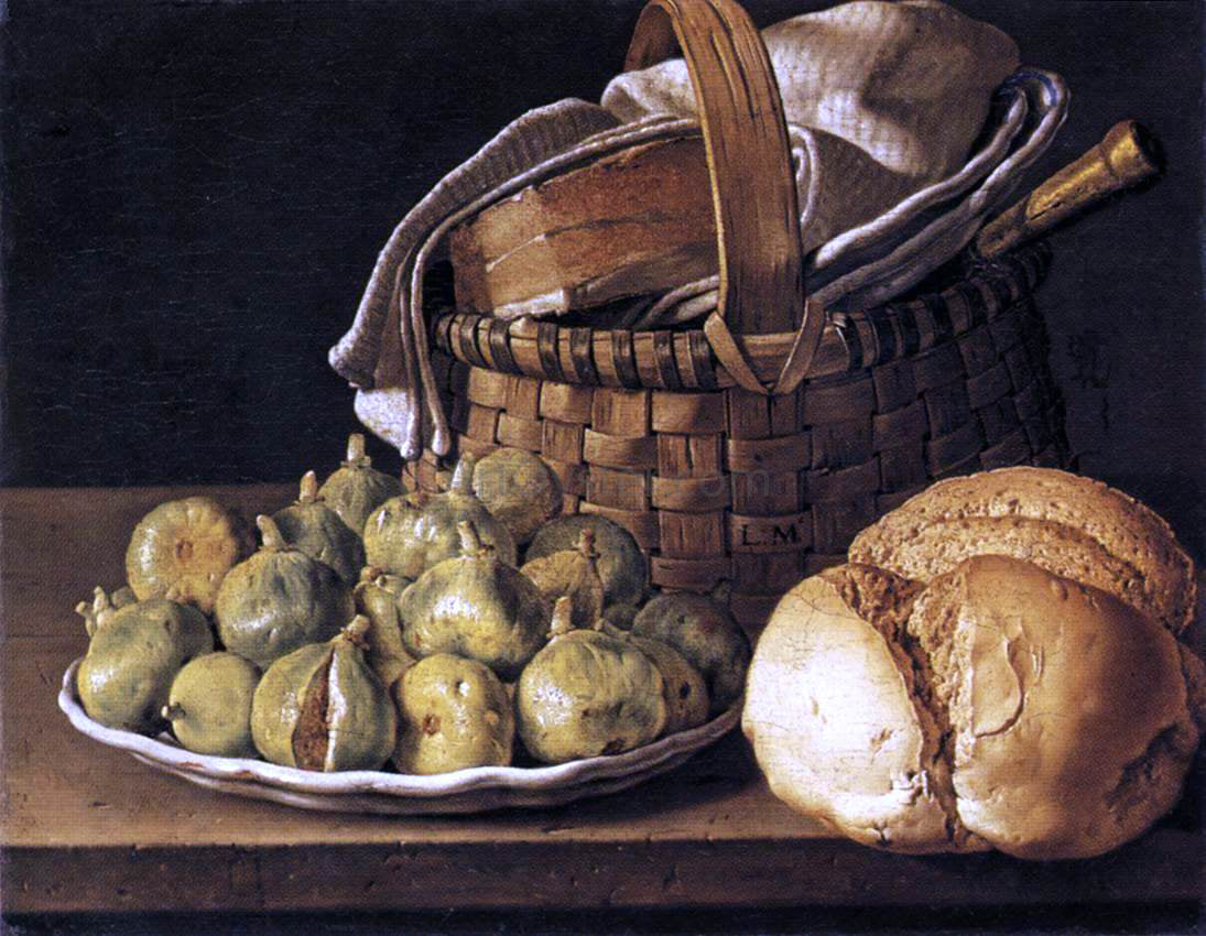 Luis Meléndez Still-Life with Figs - Canvas Print