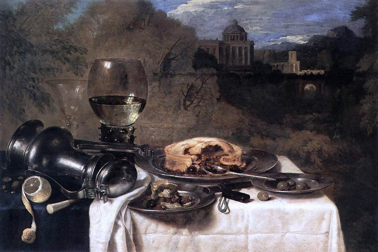 Willem Claesz Heda Still-Life with Olives - Canvas Print