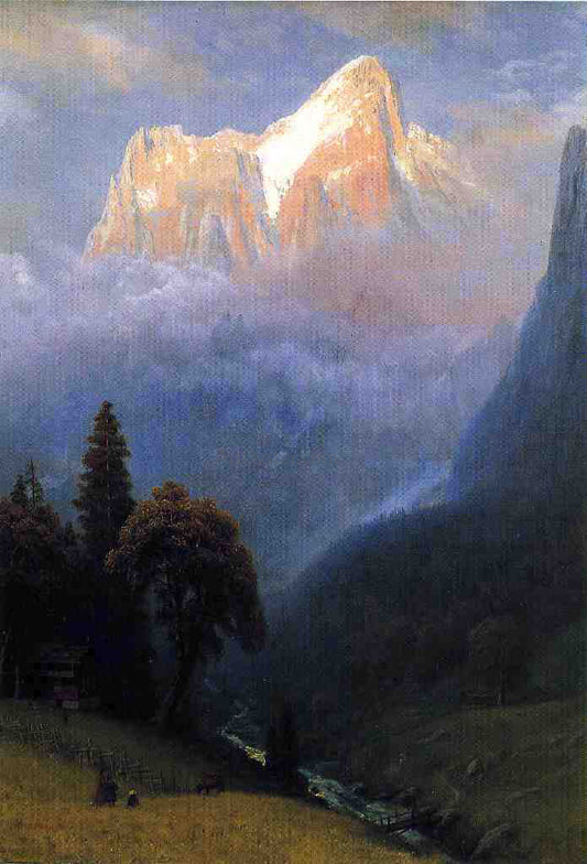 Albert Bierstadt Storm Among the Alps - Canvas Print