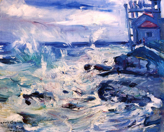 Lovis Corinth Storm at Capo d'Ampeglio - Canvas Print