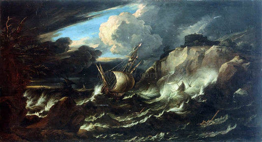 The Younger Pieter Mulier Storm at Sea - Canvas Print