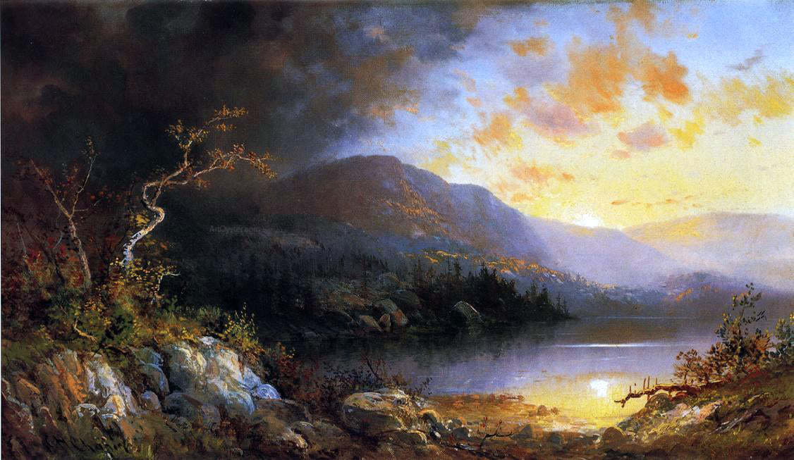 C H Chapin Storm in the Adirondacks - Canvas Print