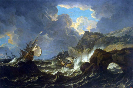 The Younger Pieter Mulier Storm in the Sea - Canvas Print
