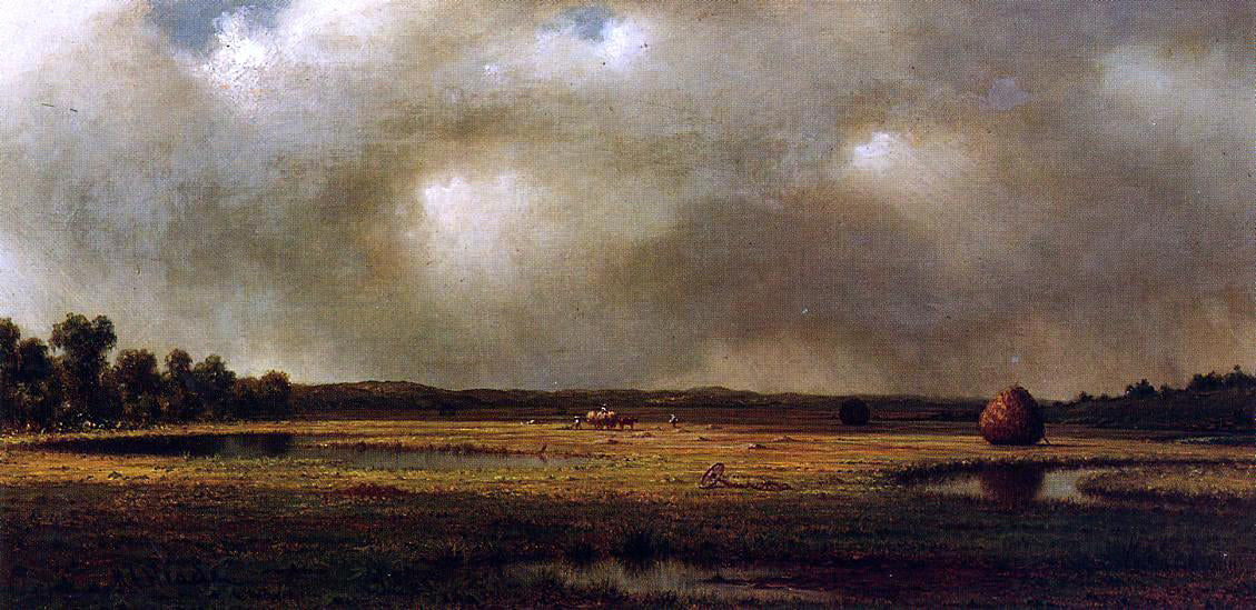 Martin Johnson Heade Storm over the Marshes - Canvas Print