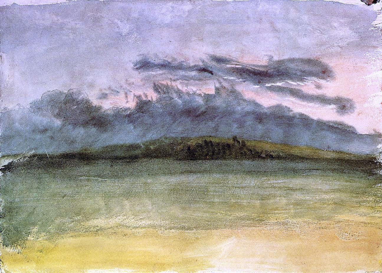 Joseph William Turner Storm-Clouds: Sunset - Canvas Print