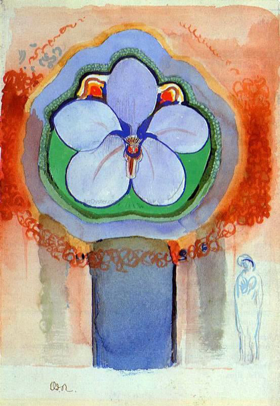 Odilon Redon Strange Orchid - Canvas Print