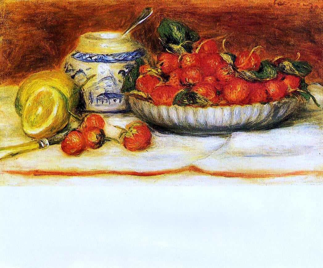 Pierre Auguste Renoir Strawberries - Canvas Print