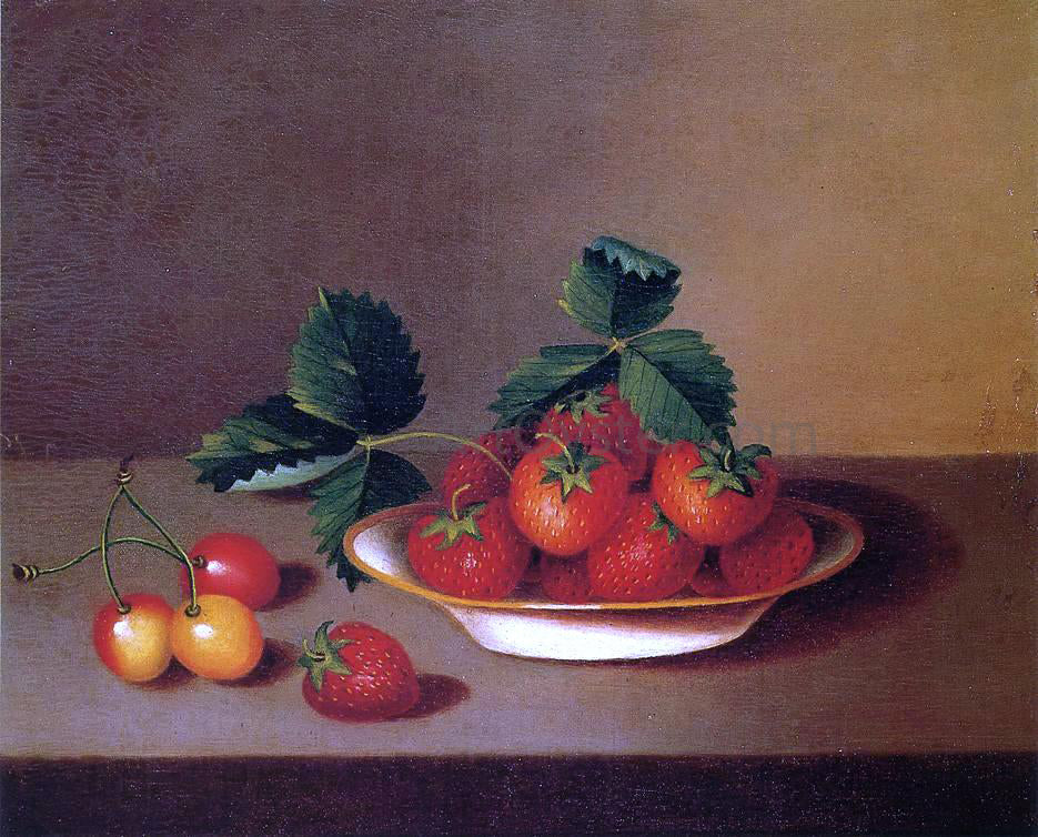 Margaretta Angelica Peale Strawberries and Cherries - Canvas Print