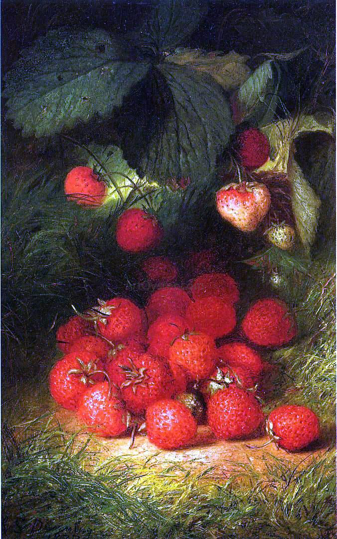 Robert Spear Dunning Strawberries - Canvas Print