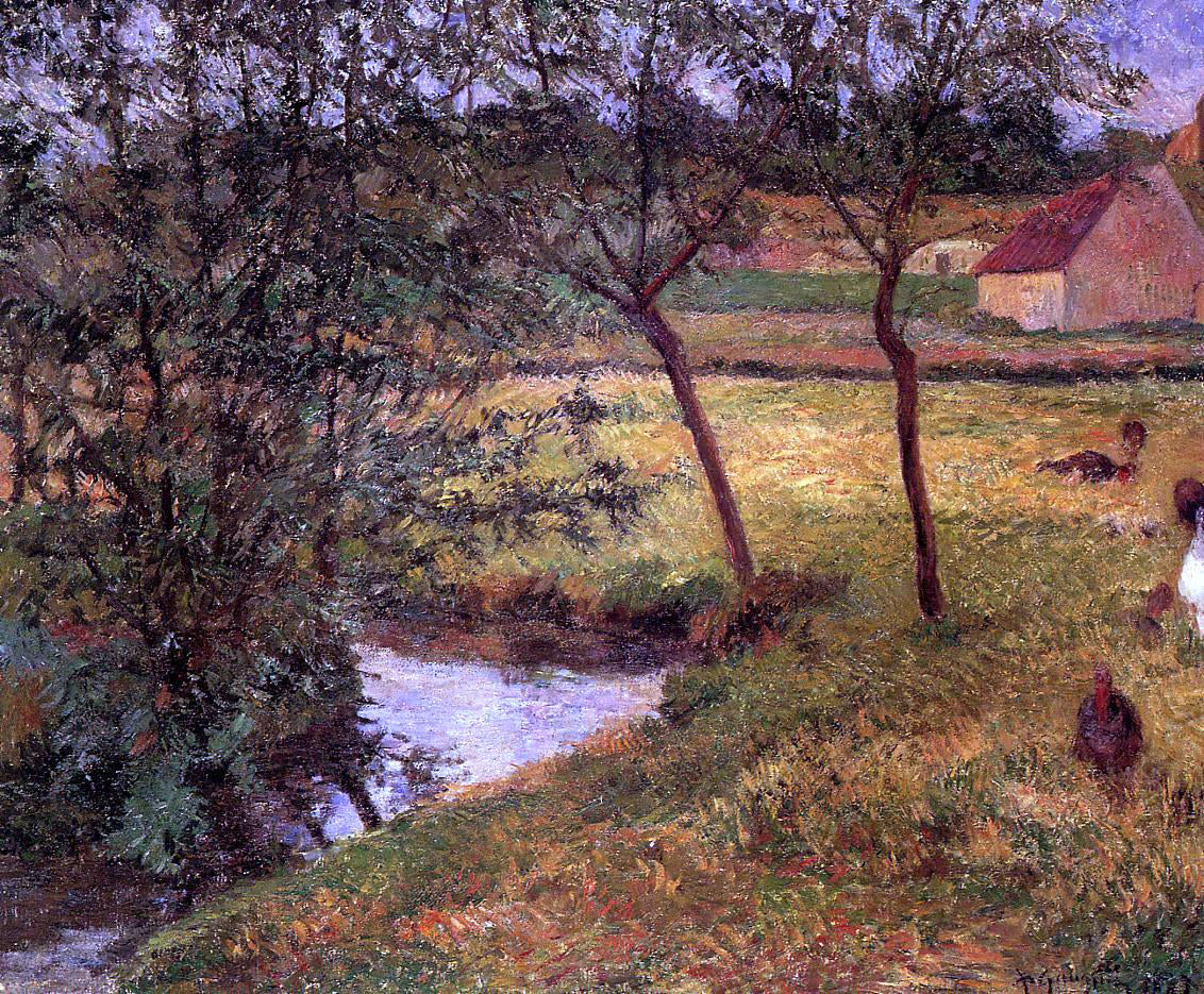 Paul Gauguin Stream, Osny - Canvas Print