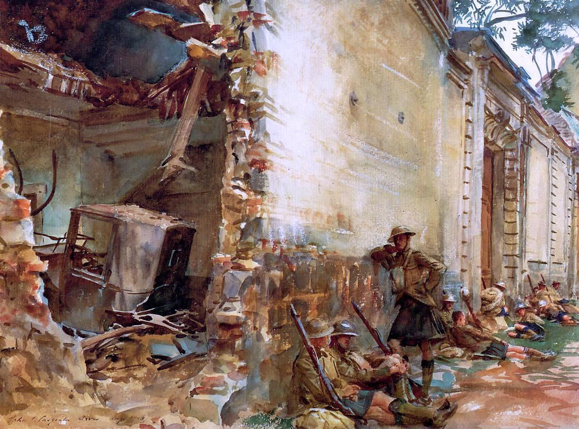 John Singer Sargent Street in Arras - Canvas Print