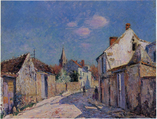 Gustave Loiseau Street in Paris at Ennery - Canvas Print