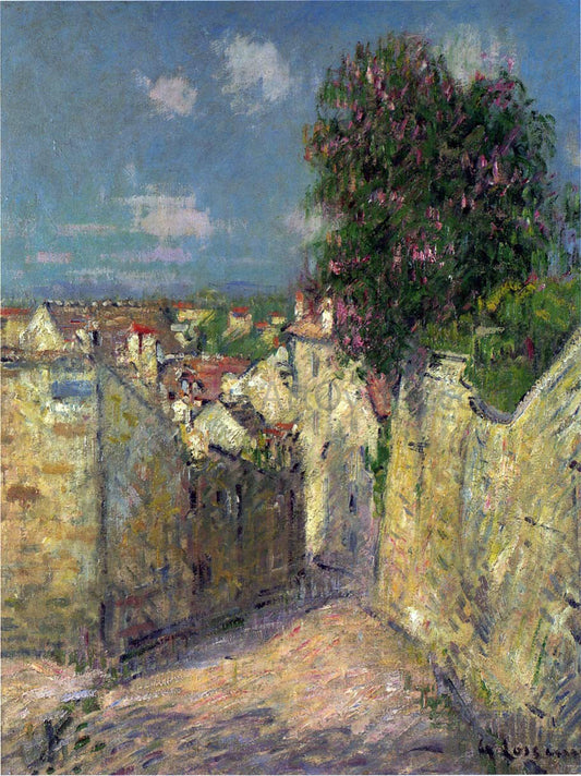 Gustave Loiseau Street in Pontoise - Canvas Print