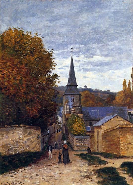 Claude Oscar Monet Street in Saint-Adresse - Canvas Print
