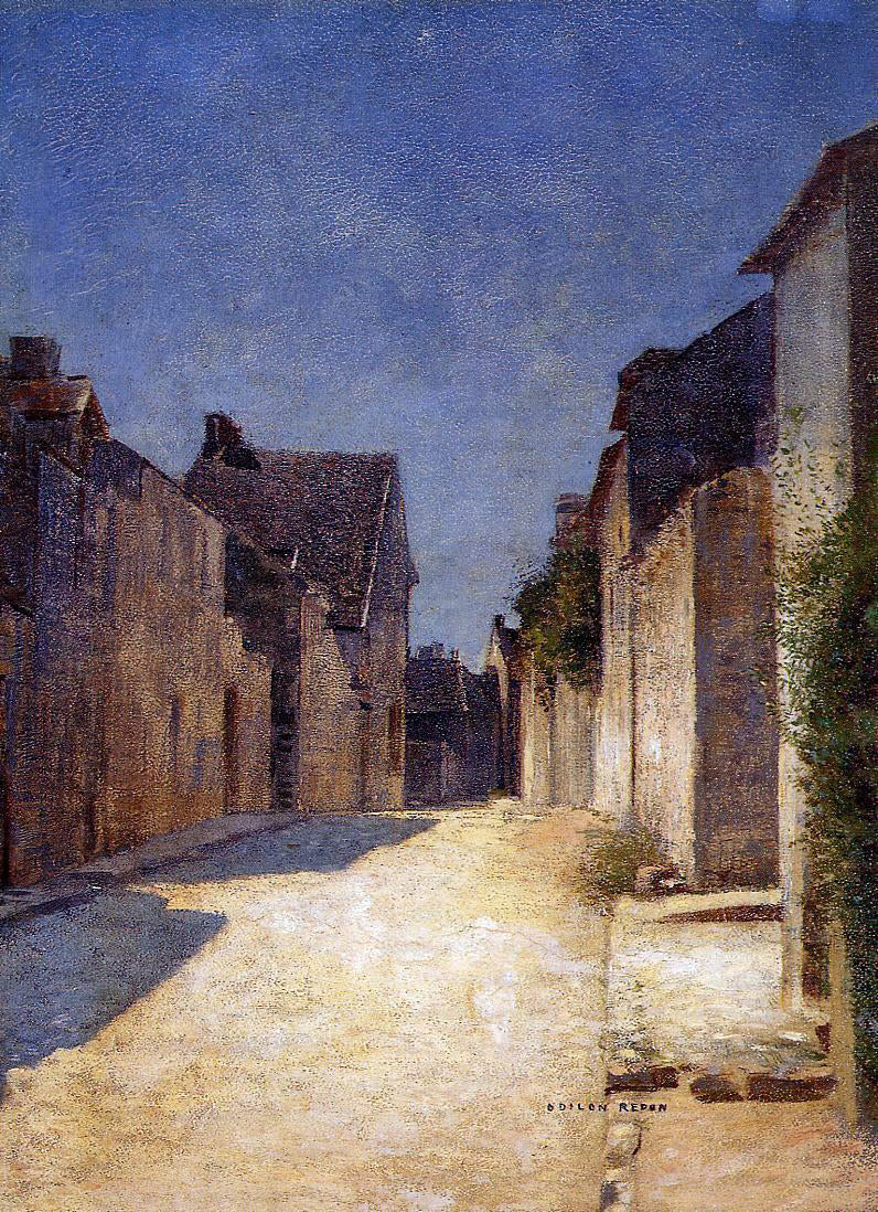 Odilon Redon Street in Samois - Canvas Print