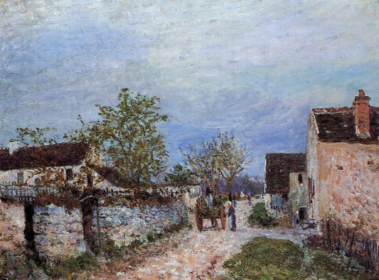 Alfred Sisley Street in Veneux - Canvas Print