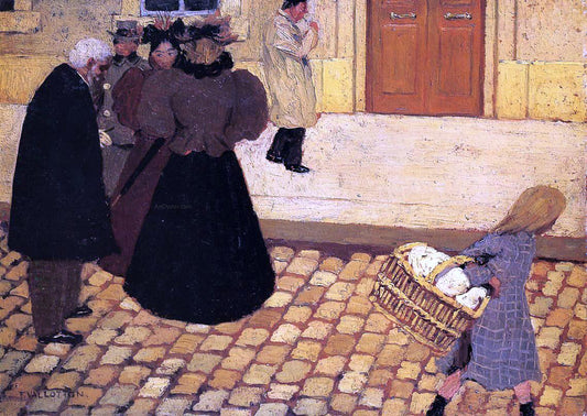 Felix Vallotton Street Scene - Canvas Print