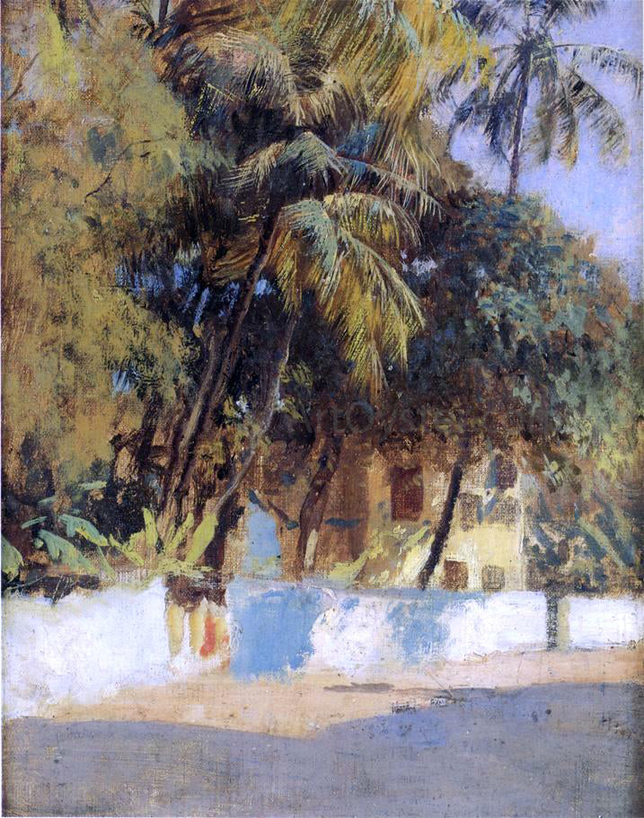 Edwin Lord Weeks Street Scene, Bombay - Canvas Print