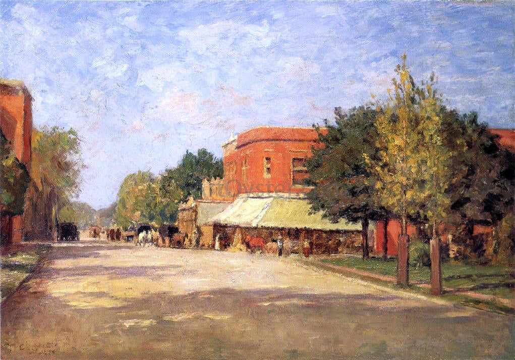 Theodore Clement Steele Street Scene - Canvas Print