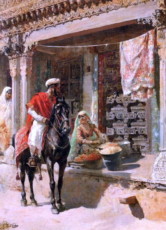 Edwin Lord Weeks Street Vendor, Ahmedabad - Canvas Print